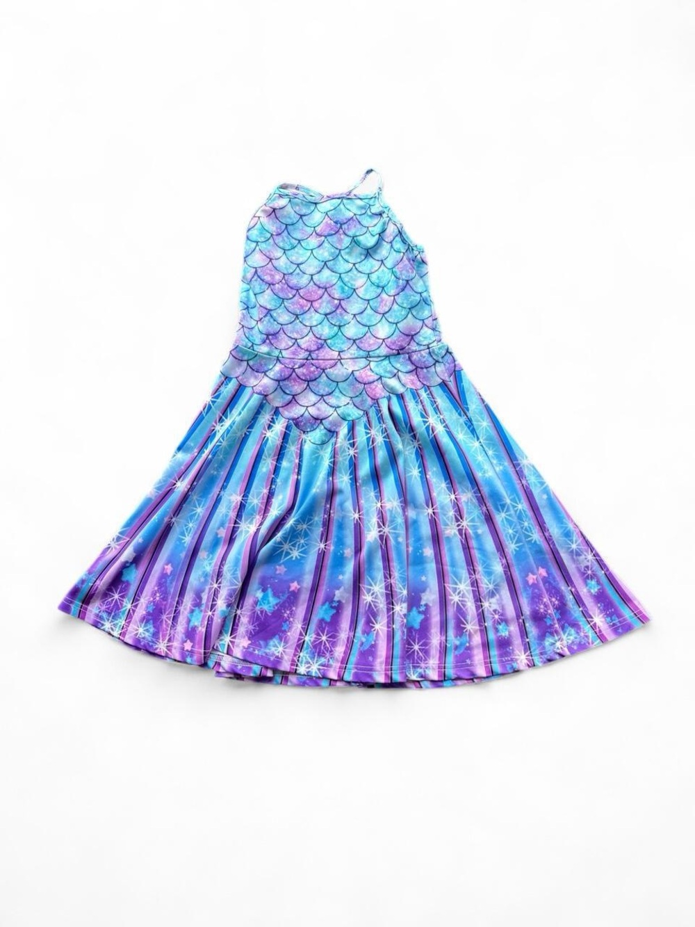 ✨Kids Mermaid blue/purple dress with sparkles✨